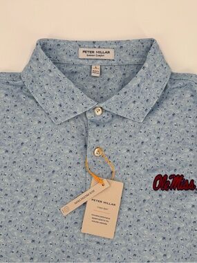 HOTTY TODDY!!!  Peter Millar "Ole Miss Melody" Performance Polo!  Large - NWT